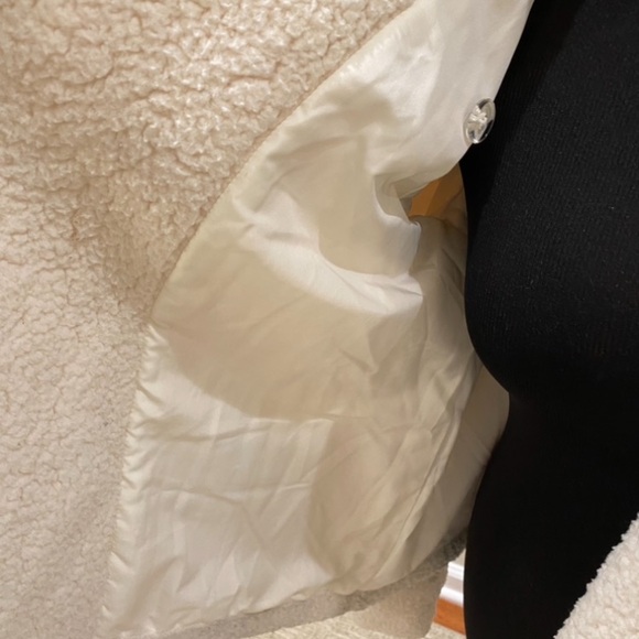 JACK by BB Dakota Cream Sherpa Jacket like new size Small - Picture 9 of 12